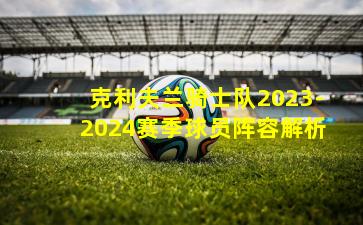 克利夫兰骑士队2023-2024赛季球员阵容解析