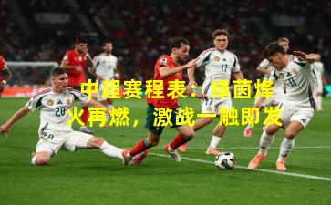  中超赛程表：绿茵烽火再燃，激战一触即发